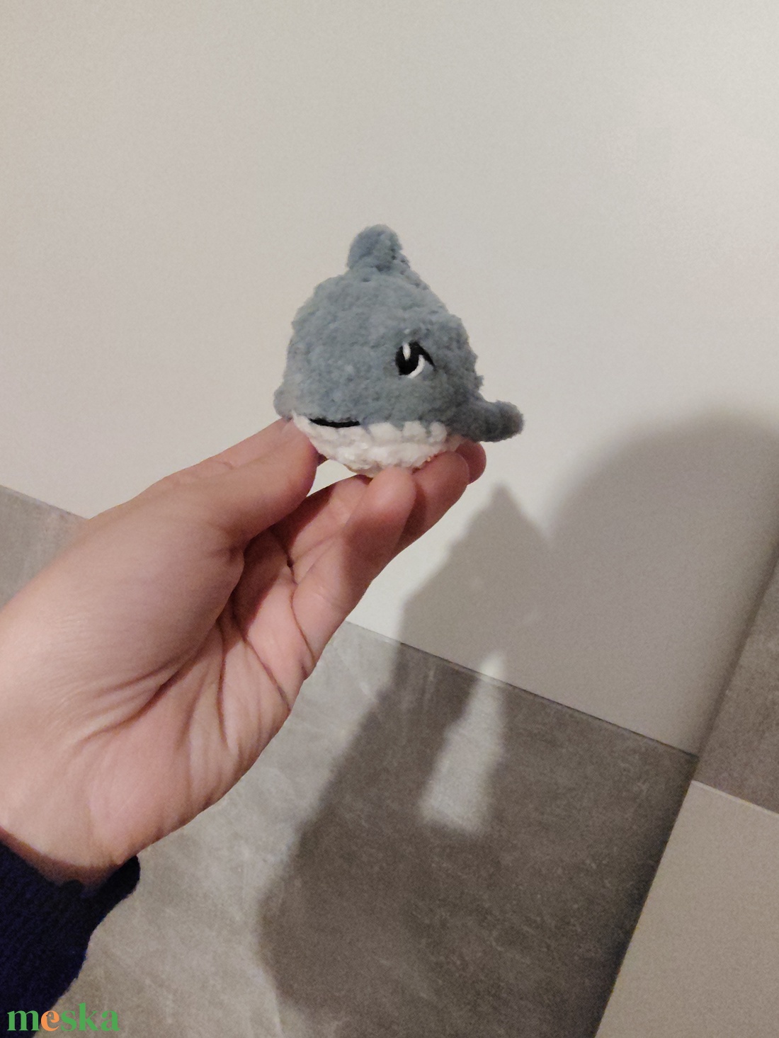 Horgolt cápa - játék & sport - plüssállat & játékfigura - más figura - Meska.hu