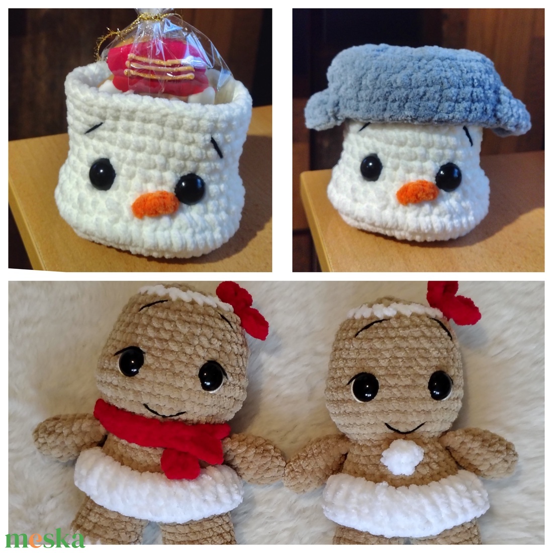 Karácsonyi horgolásminta szett - diy (csináld magad) - szabásminta, útmutató - horgolási minta - Meska.hu