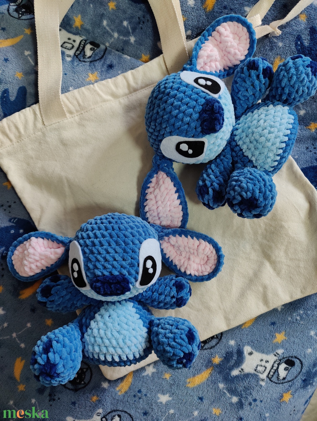 Horgolt Stitch Figura - játék & sport - plüssállat & játékfigura - plüss mesefigurák - Meska.hu