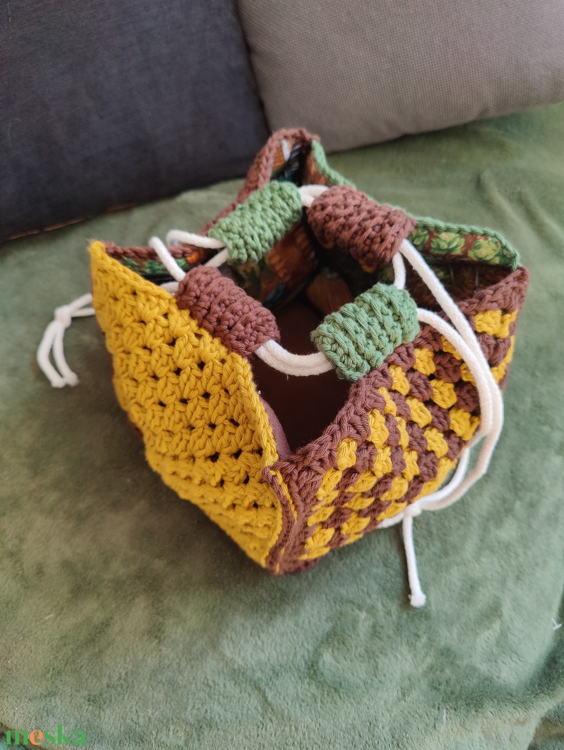 Őszi mintás Rice bag - táska & tok - bevásárlás & shopper táska - shopper, textiltáska, szatyor - Meska.hu