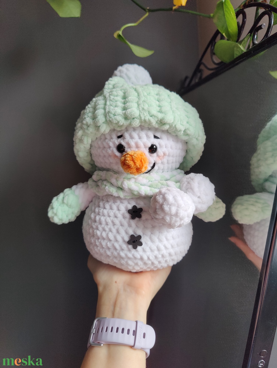 Hóember figura - karácsony - karácsonyi lakásdekoráció - karácsonyi manók, figurák - Meska.hu