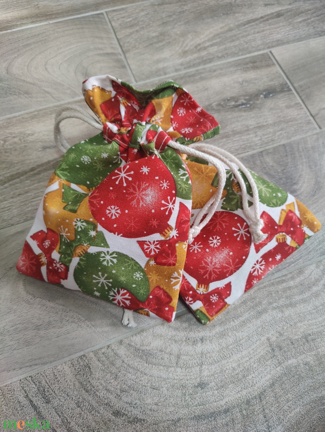 Karácsonyi ajándék zsák - karácsony - karácsonyi ajándékozás - karácsonyi ajándékcsomagolás - Meska.hu