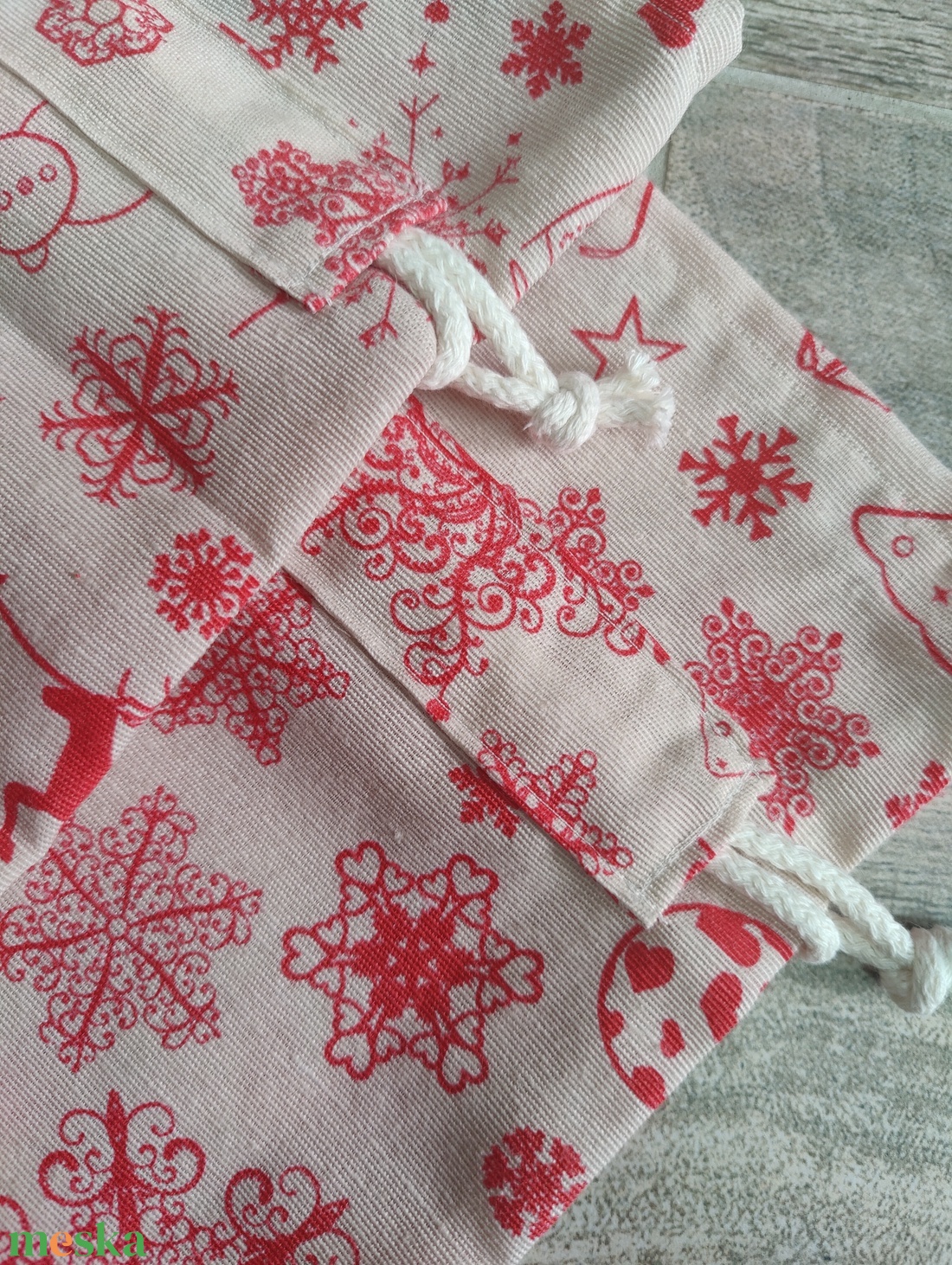 Karácsonyi ajándék zsák - karácsony - karácsonyi ajándékozás - karácsonyi ajándékcsomagolás - Meska.hu