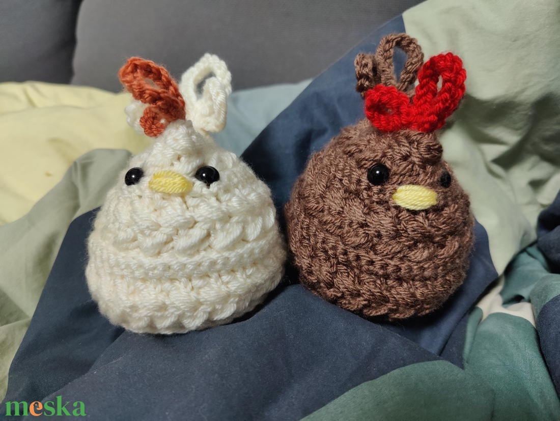 Horgolt csirke figura - játék & sport - plüssállat & játékfigura - más figura - Meska.hu