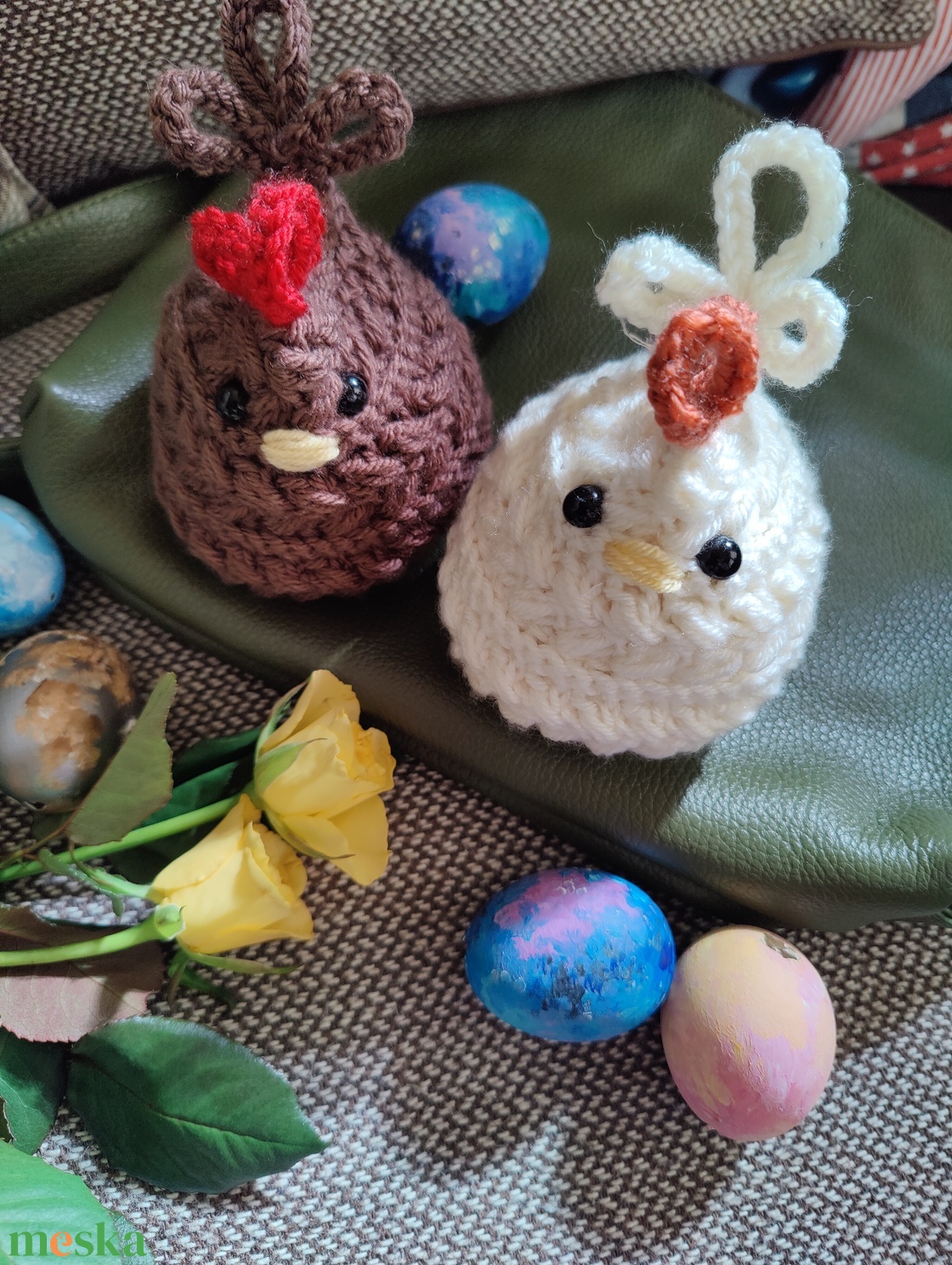 Horgolt csirke figura - játék & sport - plüssállat & játékfigura - más figura - Meska.hu