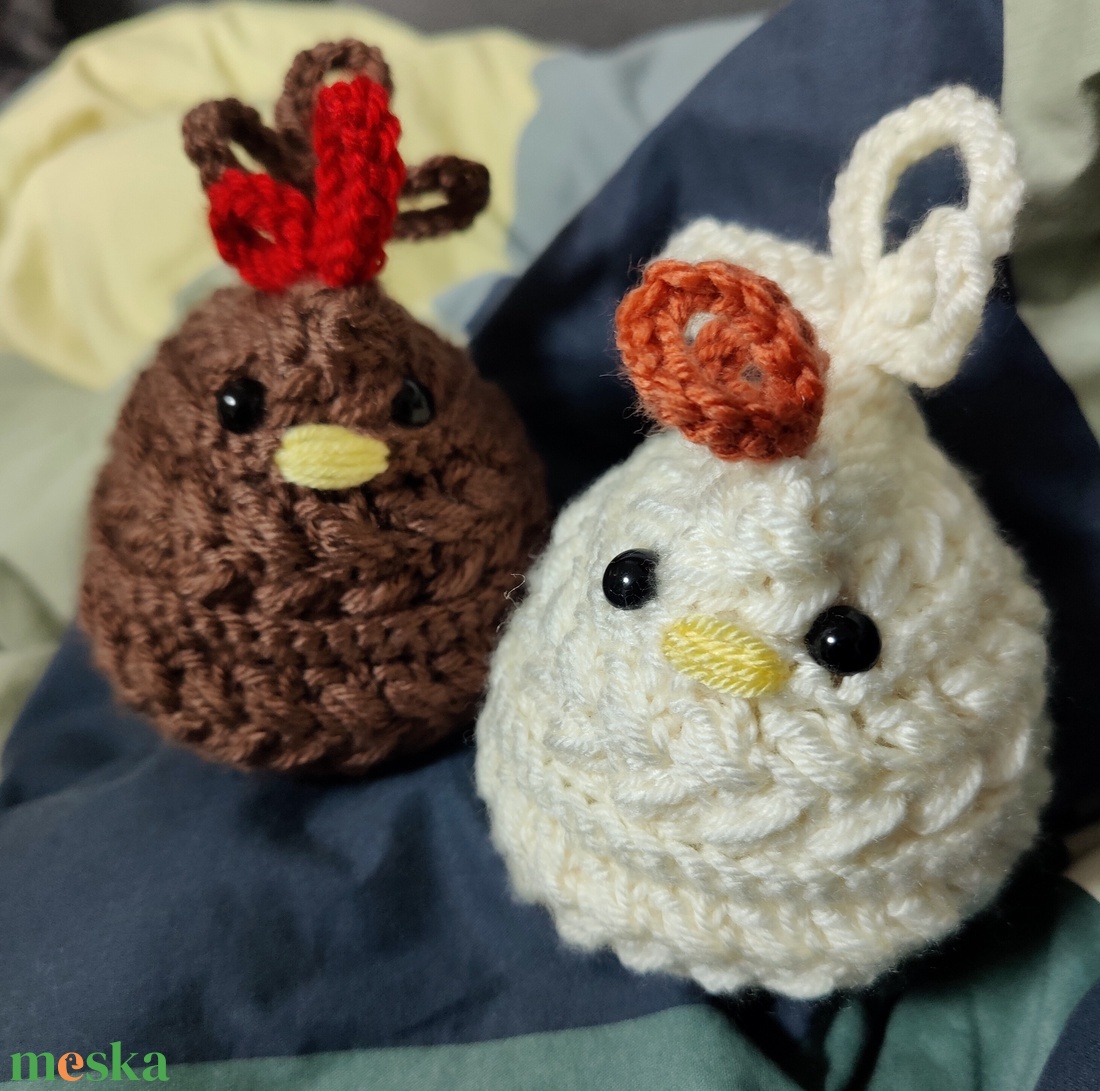 Horgolt csirke figura - játék & sport - plüssállat & játékfigura - más figura - Meska.hu