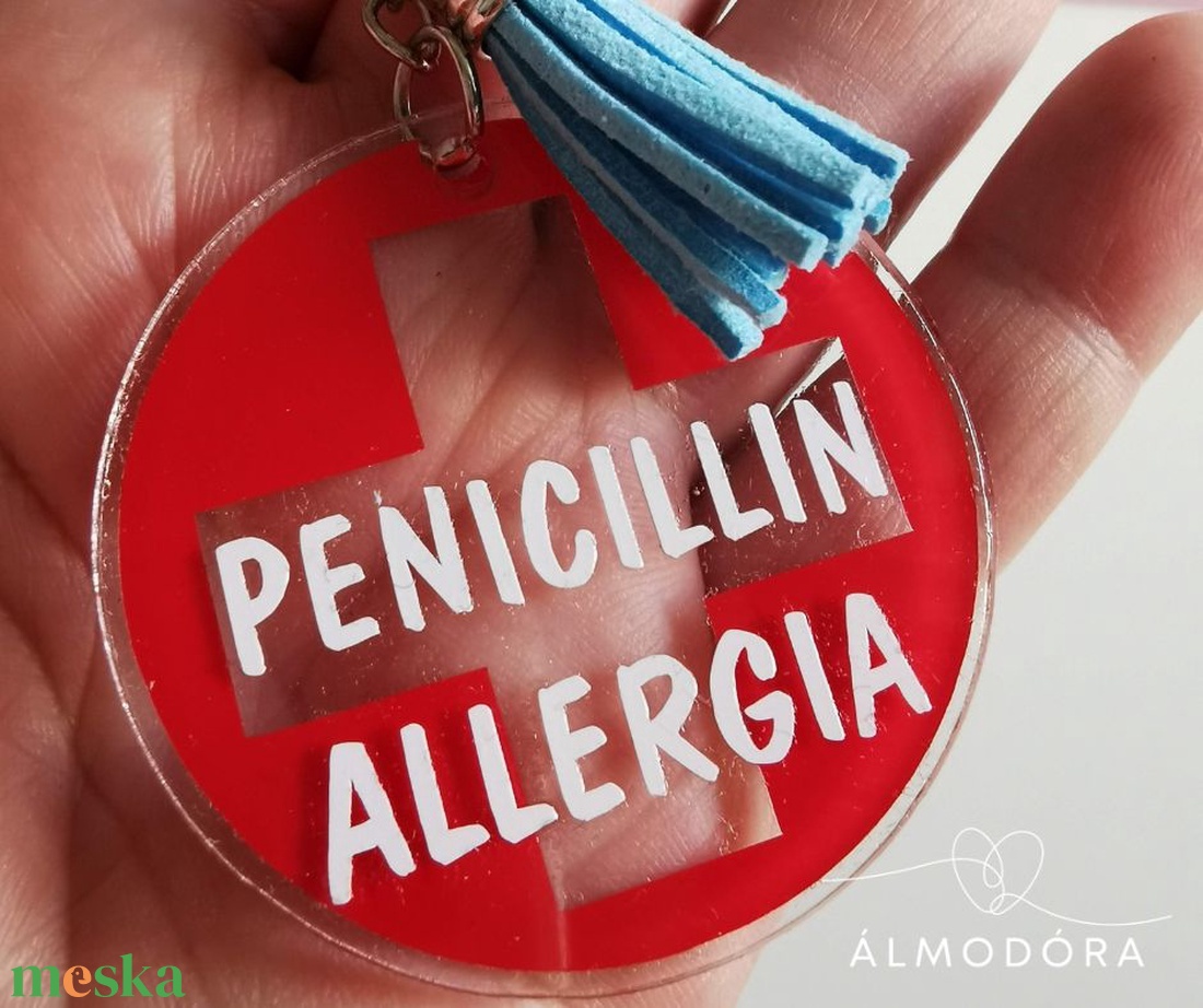 Penicillin allergia jelölő - kulcstartó - táska & tok - kulcstartó & táskadísz - táskaakasztó - Meska.hu Penicillin allergia jelölő - kulcstartó - táska & tok - kulcstartó & táskadísz - táskaakasztó - Meska.hu