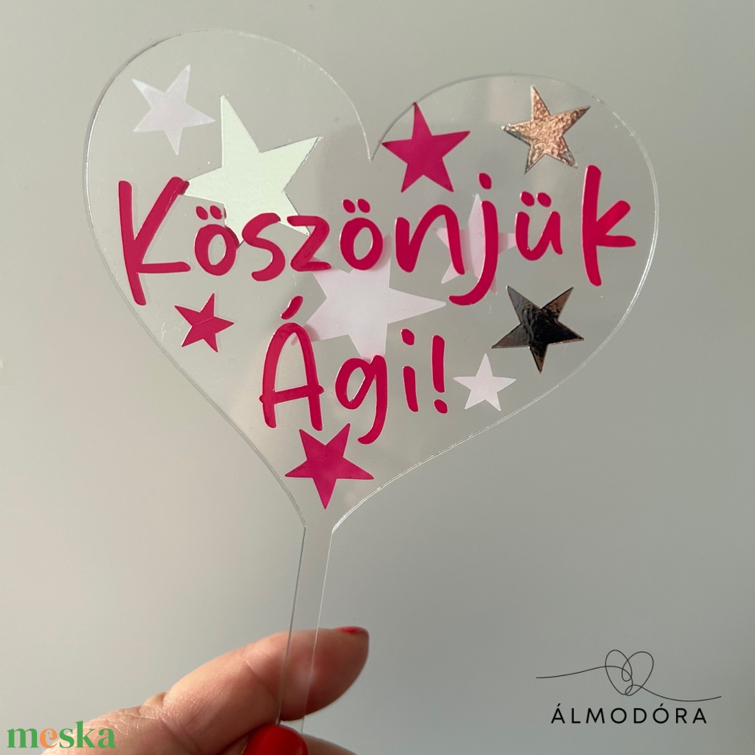 Tortabeszúró, tortadekoráció, plexitábla, évszám tábla - otthon & életmód - konyhafelszerelés, tálalás - sütés, főzés - sütidísz - Meska.hu