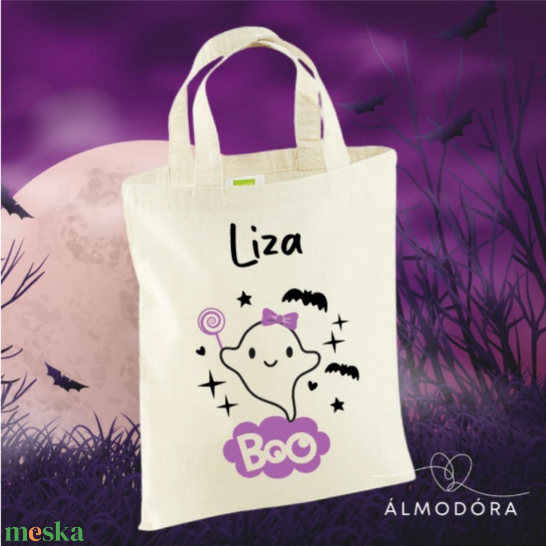Halloween, táska, csokigyűjtés, cukorkagyűjtés - otthon & életmód - dekoráció - halloween - halloweeni jelmez és kiegészítők - Meska.hu