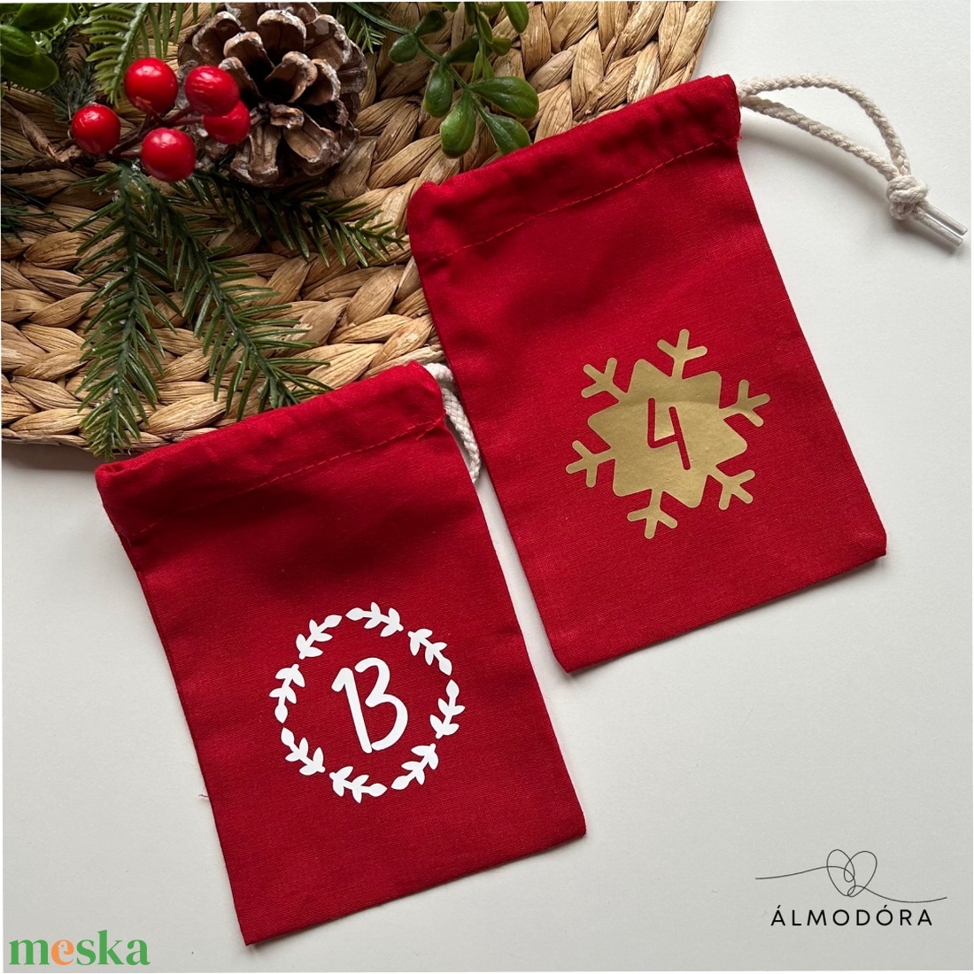 Adventi zsák, adventi naptár, adventi kalendárium, számos zsák - karácsony - adventi díszek - adventi naptár - Meska.hu Adventi zsák, adventi naptár, adventi kalendárium, számos zsák - karácsony - adventi díszek - adventi naptár - Meska.hu