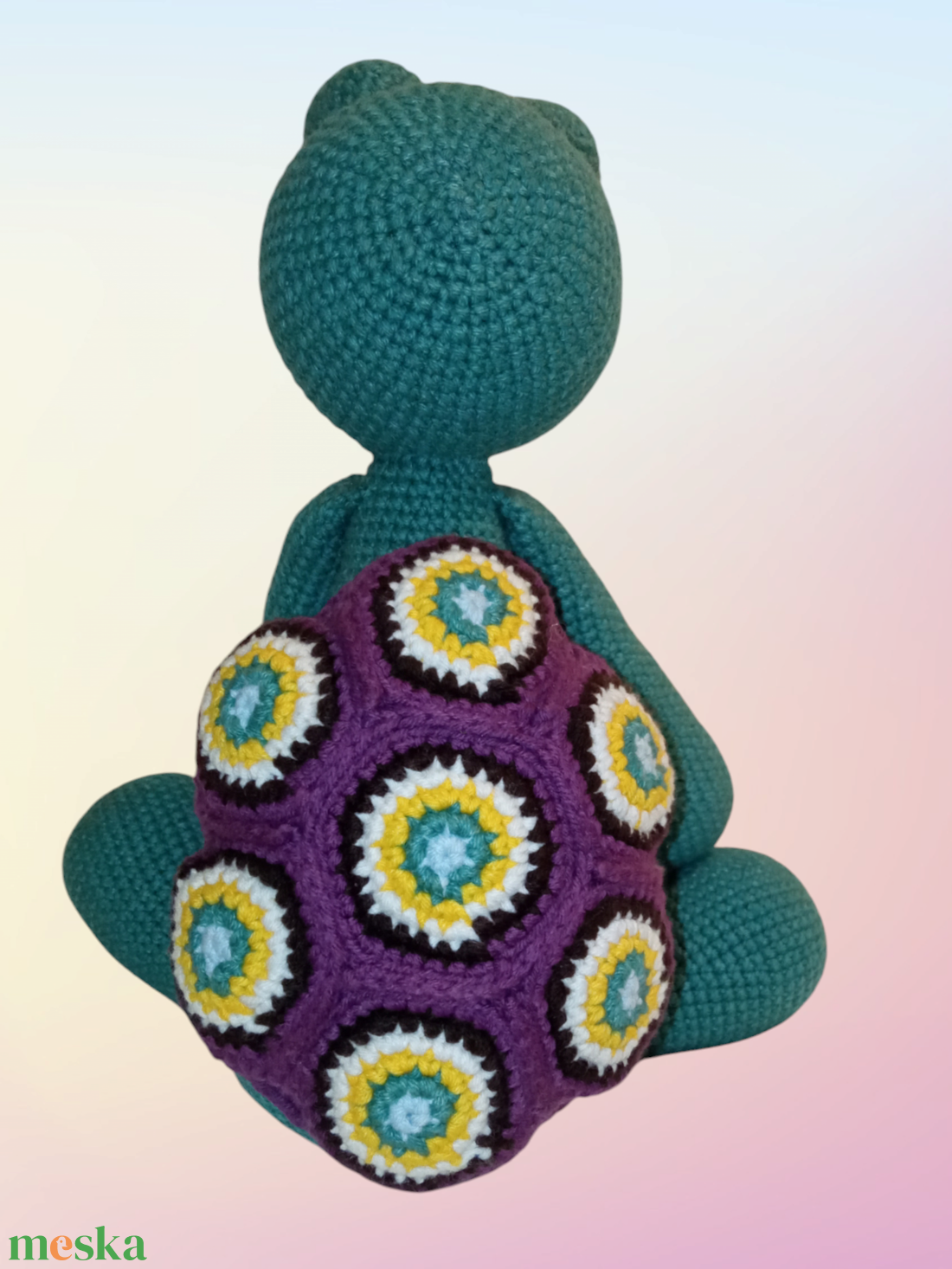 Horgolt teknősbéka - játék & sport - plüssállat & játékfigura - más figura - Meska.hu