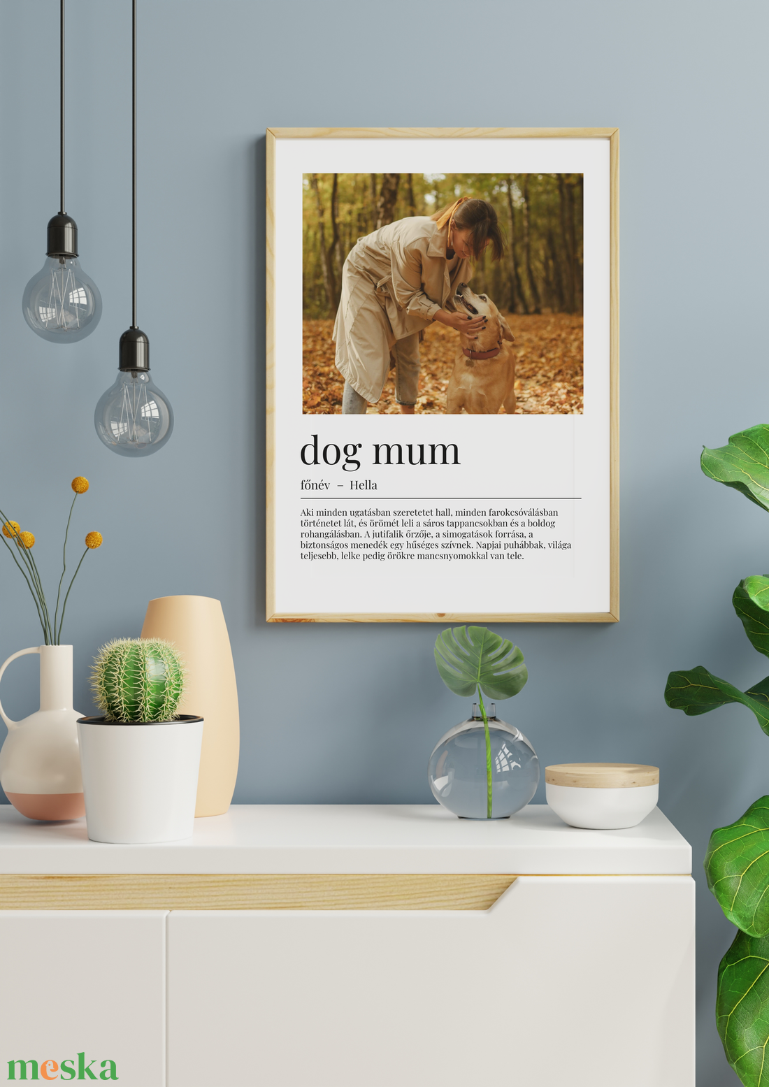 �� Dog Mum Személyre Szabott Kutyás Poszter Egyedi Idézettel - otthon & életmód - dekoráció - kép & falikép - poszter - Meska.hu