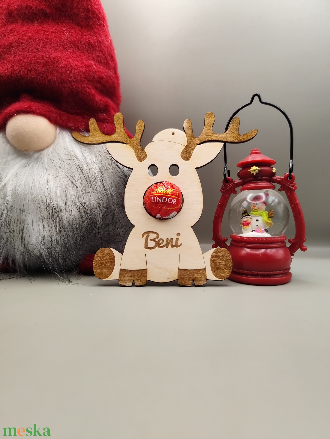 Egyedi rénszarvasos karácsonyfadísz - karácsony - karácsonyi lakásdekoráció - karácsonyfadíszek - Meska.hu