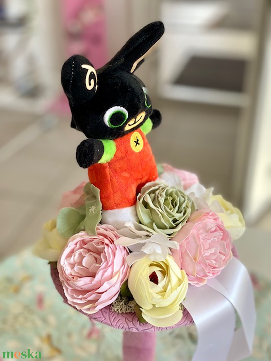 Bing nyuszi ballagási csokor  - otthon & életmód - dekoráció - virágdísz és tartó - csokor & virágdísz - Meska.hu