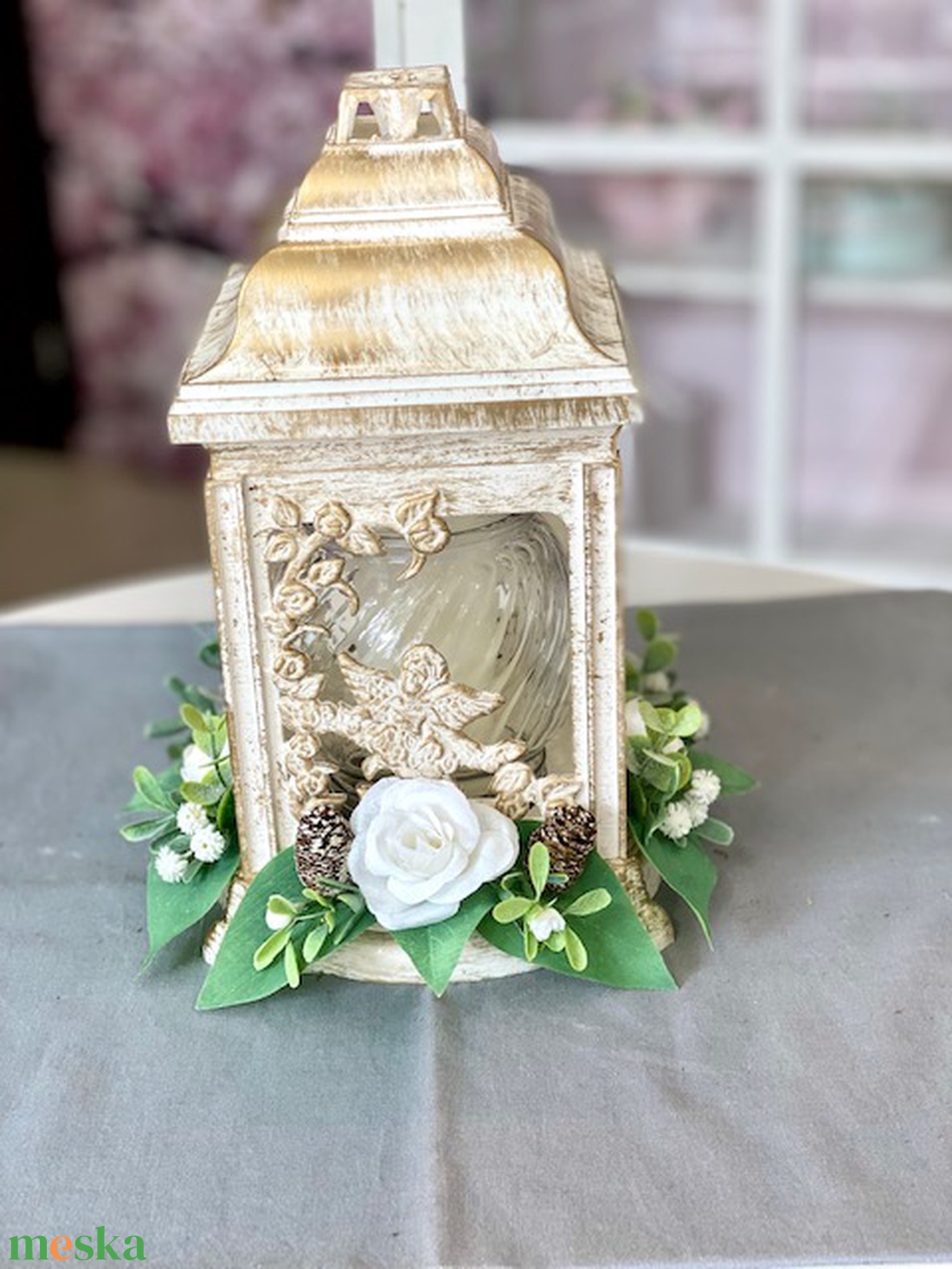 Lámpás mindenszenteki sírdísz - otthon & életmód - vallás - temetkezési tárgy - Meska.hu