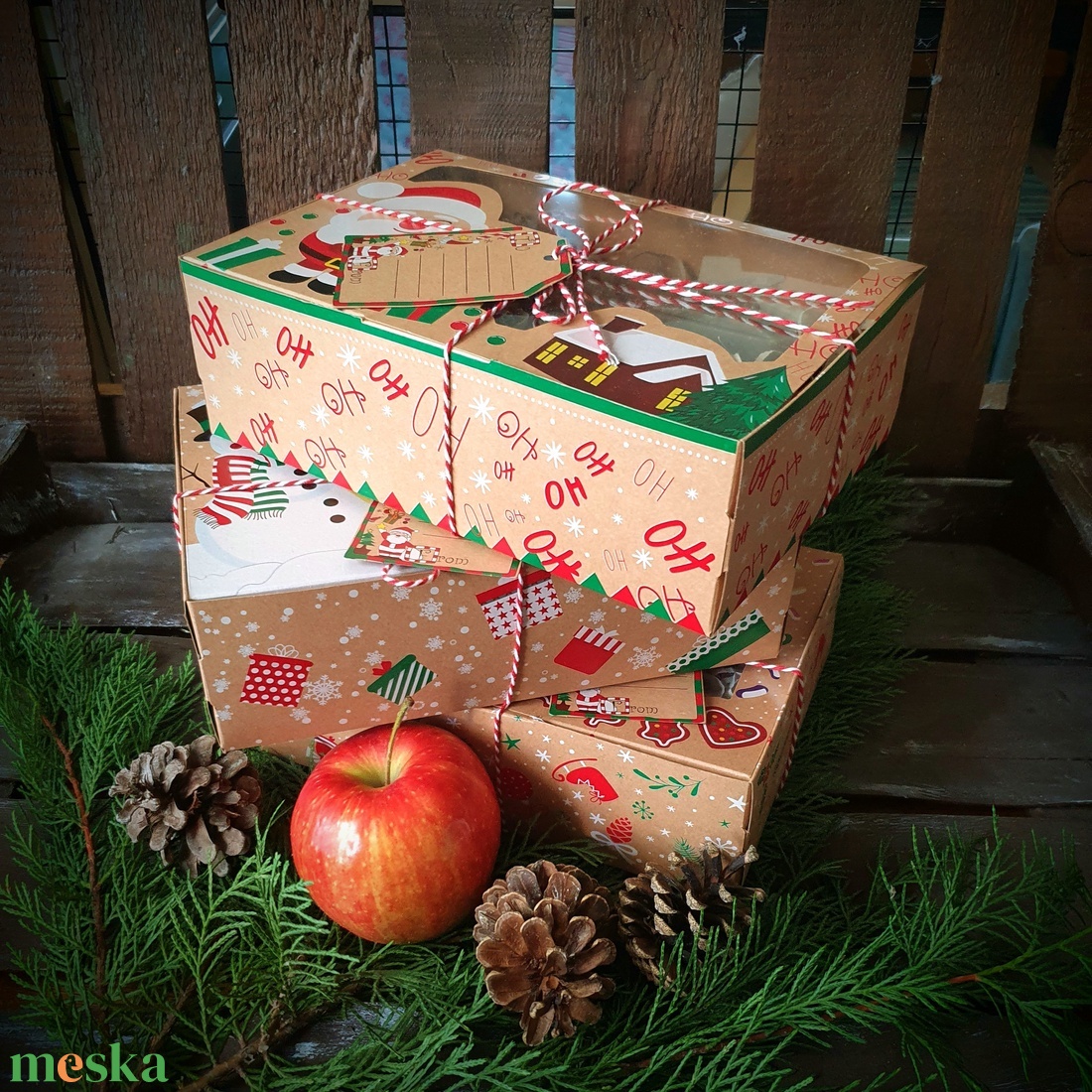 Kézműves szappanok karácsonyi díszdobozban - szépségápolás - szappan & fürdés - kézműves szappan - Meska.hu