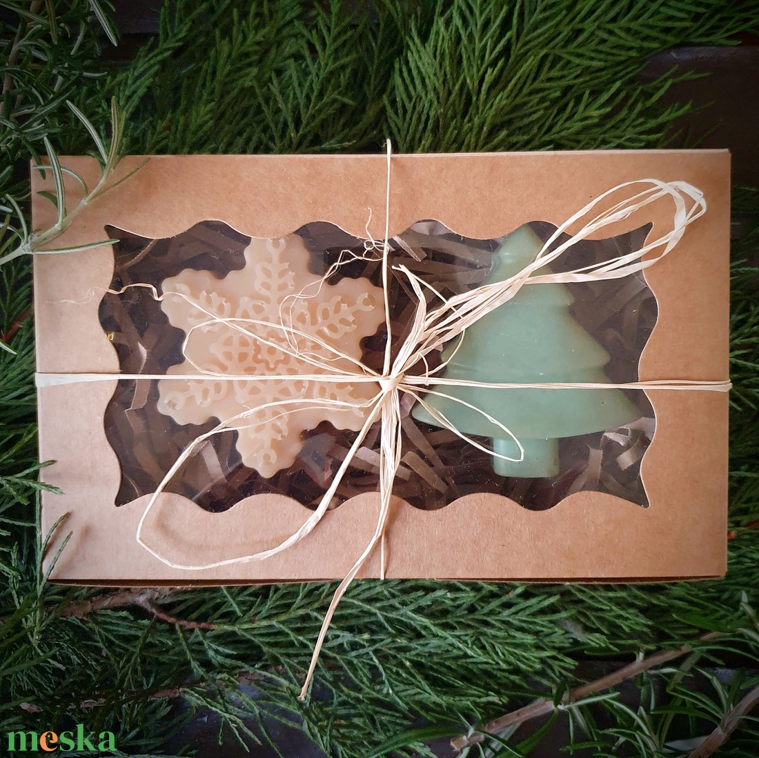 Kézműves szappanok karácsonyi díszdobozban - szépségápolás - szappan & fürdés - kézműves szappan - Meska.hu