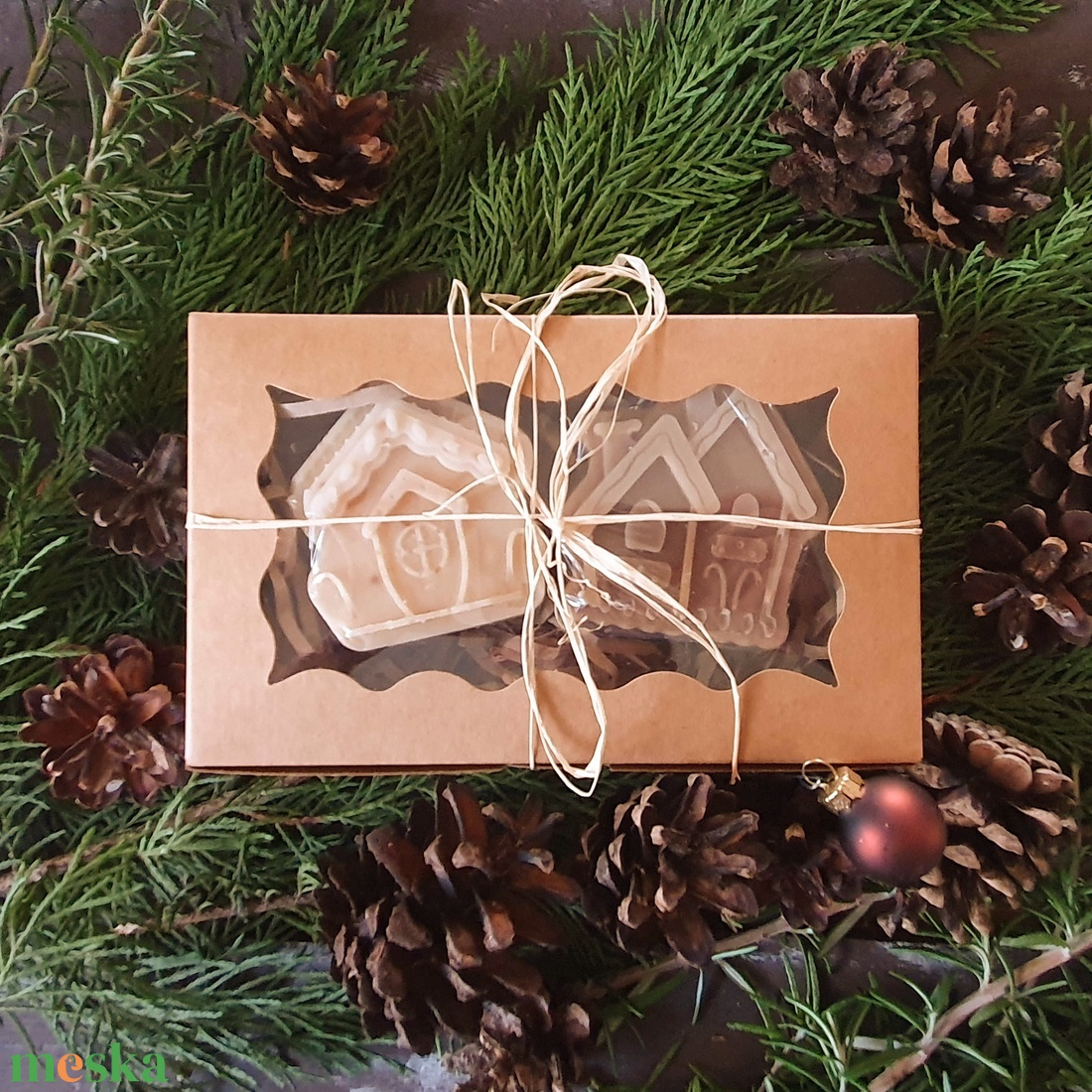 Kézműves szappanok karácsonyi díszdobozban - szépségápolás - szappan & fürdés - kézműves szappan - Meska.hu