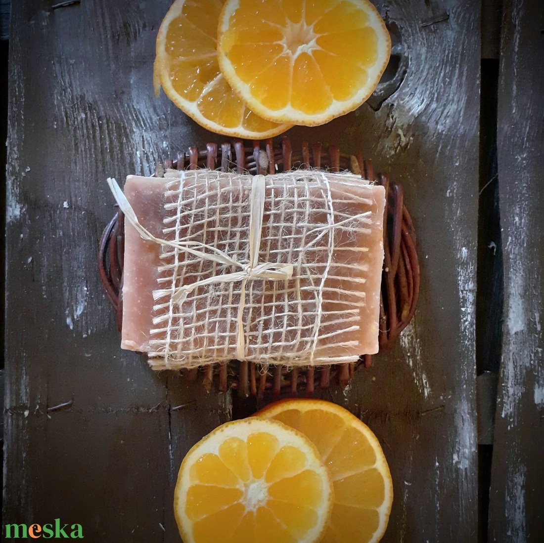 Narancs - fahéj szappan zabtejjel és szőlőmag olajjal - szépségápolás - szappan & fürdés - kézműves szappan - Meska.hu