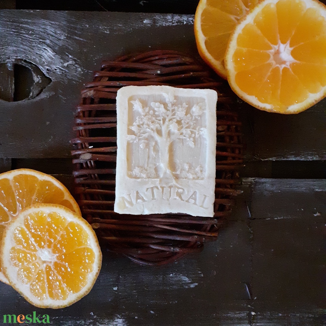 Narancs - fahéj szappan zabtejjel és szőlőmag olajjal - szépségápolás - szappan & fürdés - kézműves szappan - Meska.hu