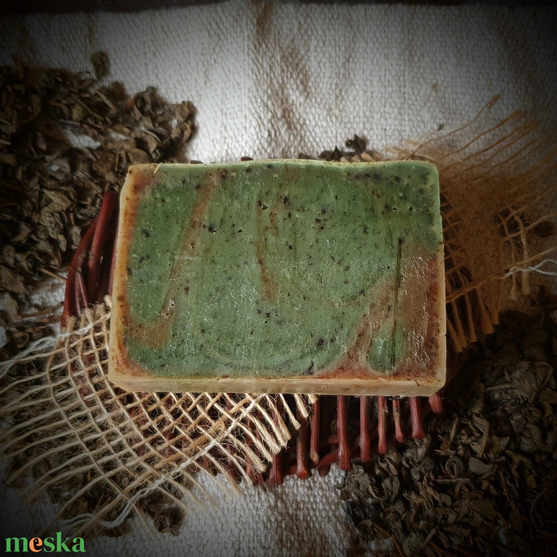 Zöldteás szappan - szépségápolás - szappan & fürdés - kézműves szappan - Meska.hu