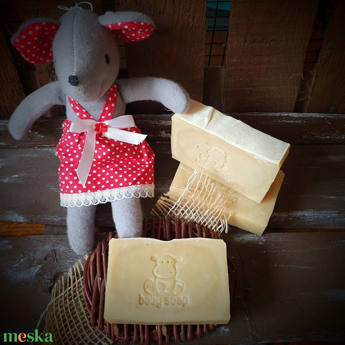 Babaszappan sheavajjal és körömvirággal - szépségápolás - szappan & fürdés - kézműves szappan - Meska.hu