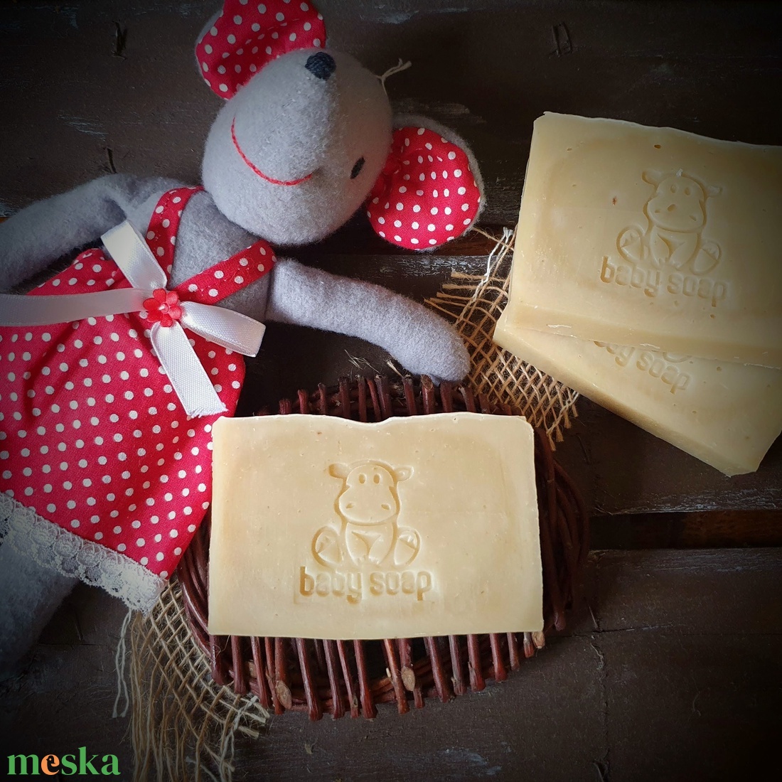 Babaszappan sheavajjal és körömvirággal - szépségápolás - szappan & fürdés - kézműves szappan - Meska.hu