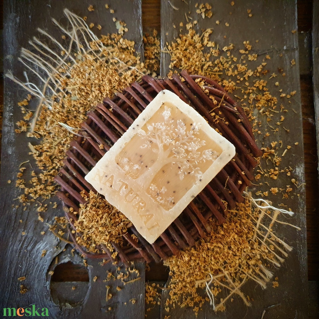 Bodzás szappan kecsketejjel és kakaóvajjal - Életfa mintás - szépségápolás - szappan & fürdés - kézműves szappan - Meska.hu