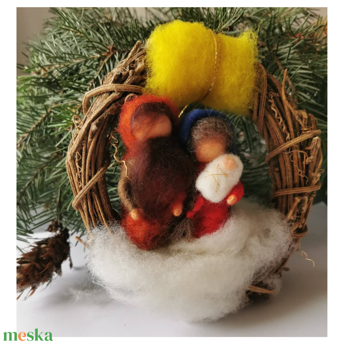 Betlehemi Waldorf tűnemez ajtódísz - karácsony - karácsonyi lakásdekoráció - karácsonyi ajtódíszek - Meska.hu Betlehemi Waldorf tűnemez ajtódísz - karácsony - karácsonyi lakásdekoráció - karácsonyi ajtódíszek - Meska.hu