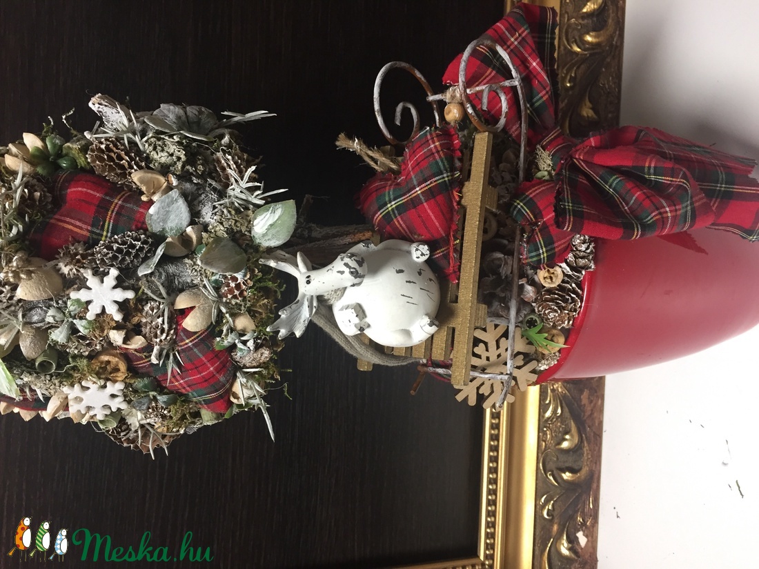 Skótkockás kúpfenyő - karácsony - karácsonyi lakásdekoráció - Meska.hu