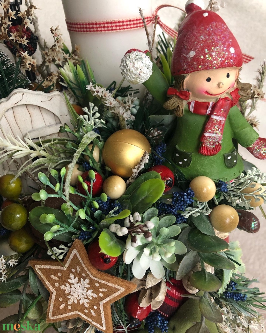 Karácsonyi asztaldísz piros dobozban - karácsony - adventi díszek - adventi asztaldísz - Meska.hu Karácsonyi asztaldísz piros dobozban - karácsony - adventi díszek - adventi asztaldísz - Meska.hu