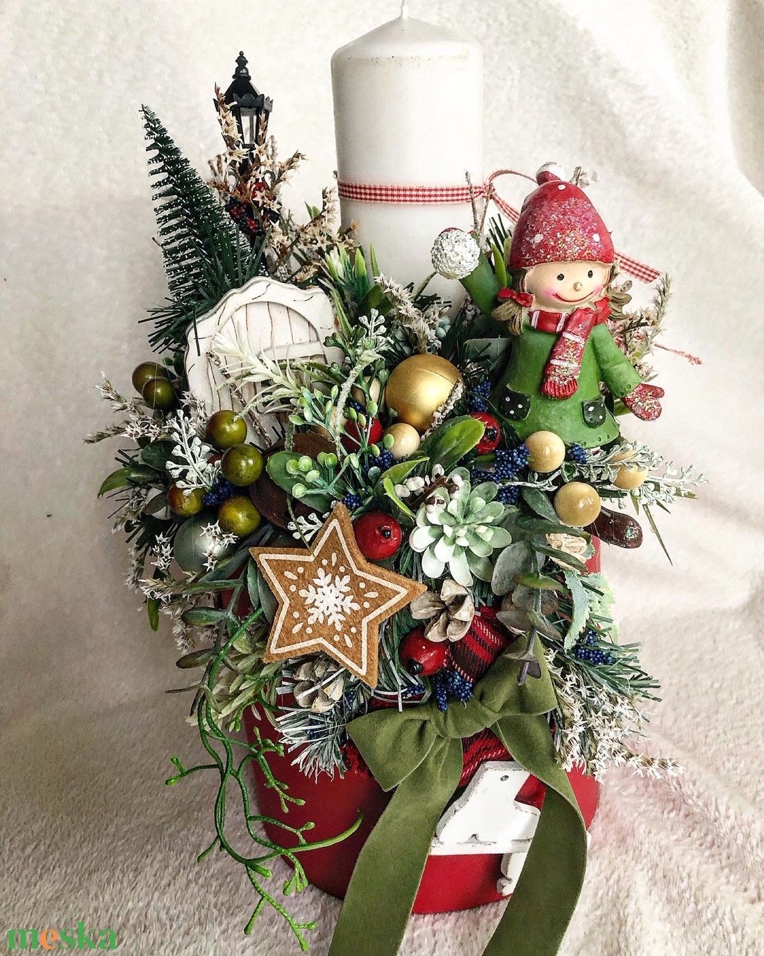Karácsonyi asztaldísz piros dobozban - karácsony - adventi díszek - adventi asztaldísz - Meska.hu Karácsonyi asztaldísz piros dobozban - karácsony - adventi díszek - adventi asztaldísz - Meska.hu