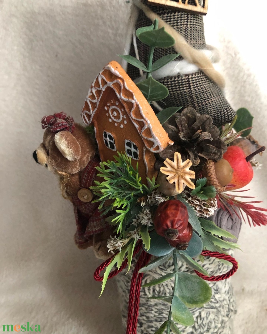 Karácsonyi egyedi textildekor asztaldísz - karácsony - adventi díszek - adventi asztaldísz - Meska.hu Karácsonyi egyedi textildekor asztaldísz - karácsony - adventi díszek - adventi asztaldísz - Meska.hu