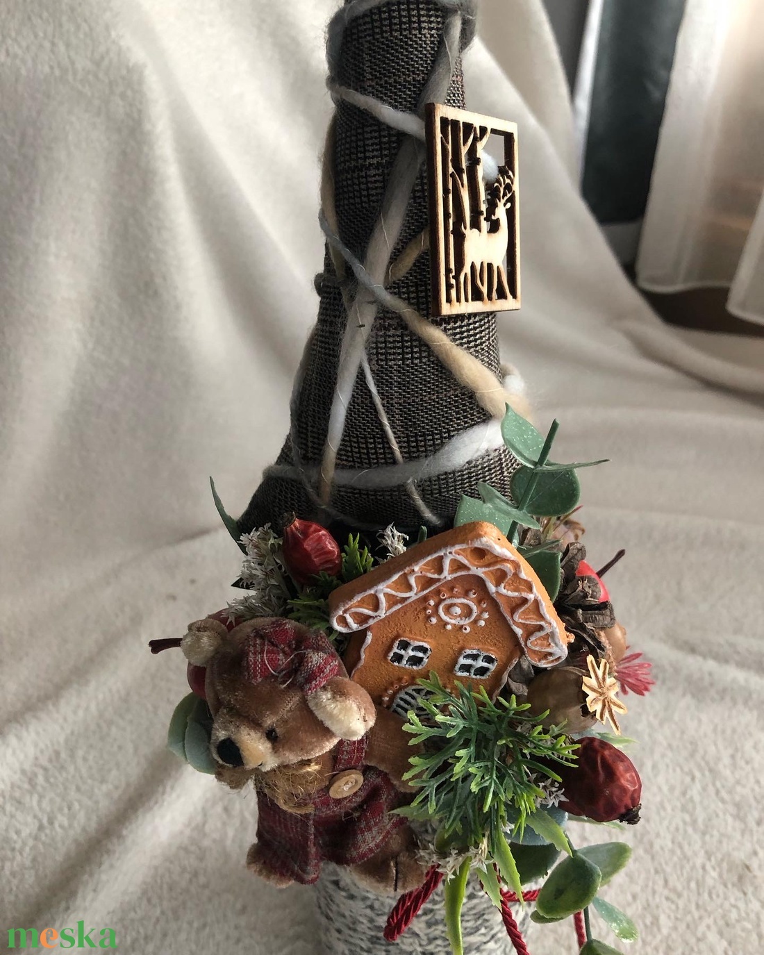 Karácsonyi egyedi textildekor asztaldísz - karácsony - adventi díszek - adventi asztaldísz - Meska.hu Karácsonyi egyedi textildekor asztaldísz - karácsony - adventi díszek - adventi asztaldísz - Meska.hu