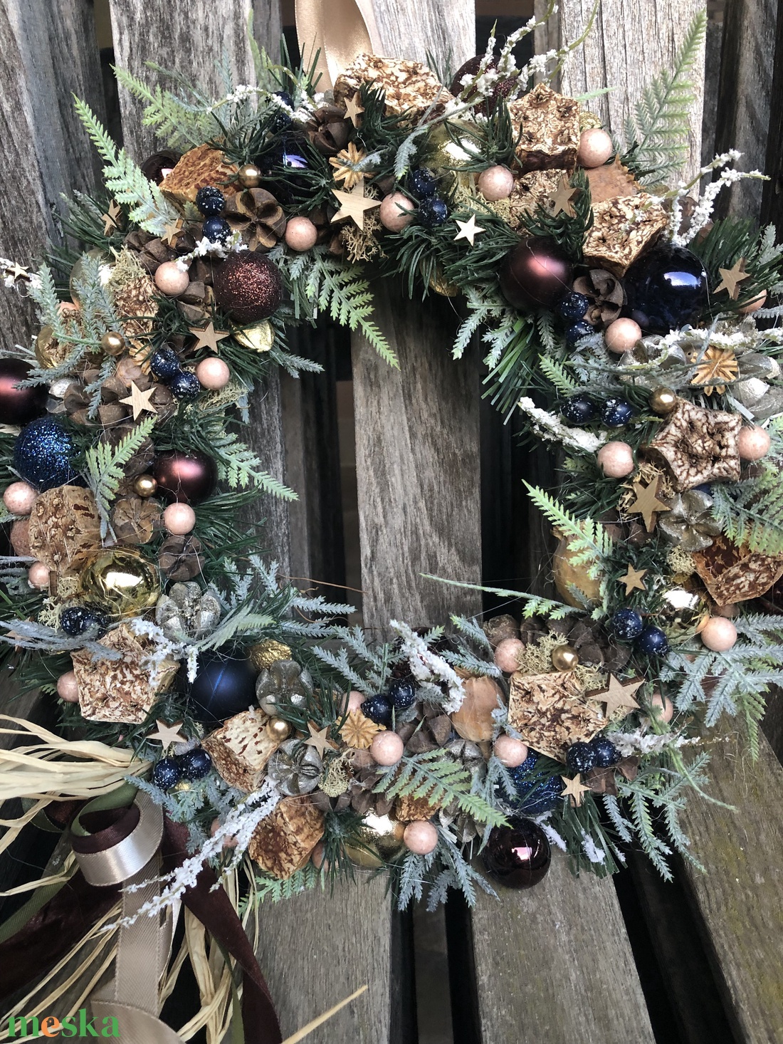 Karácsonyi ajtódísz - karácsony - karácsonyi lakásdekoráció - karácsonyi ajtódíszek - Meska.hu