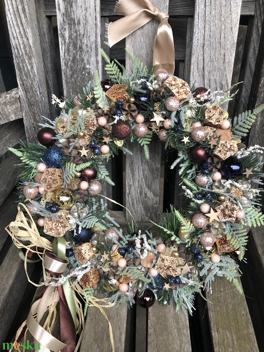 Karácsonyi ajtódísz - karácsony - karácsonyi lakásdekoráció - karácsonyi ajtódíszek - Meska.hu