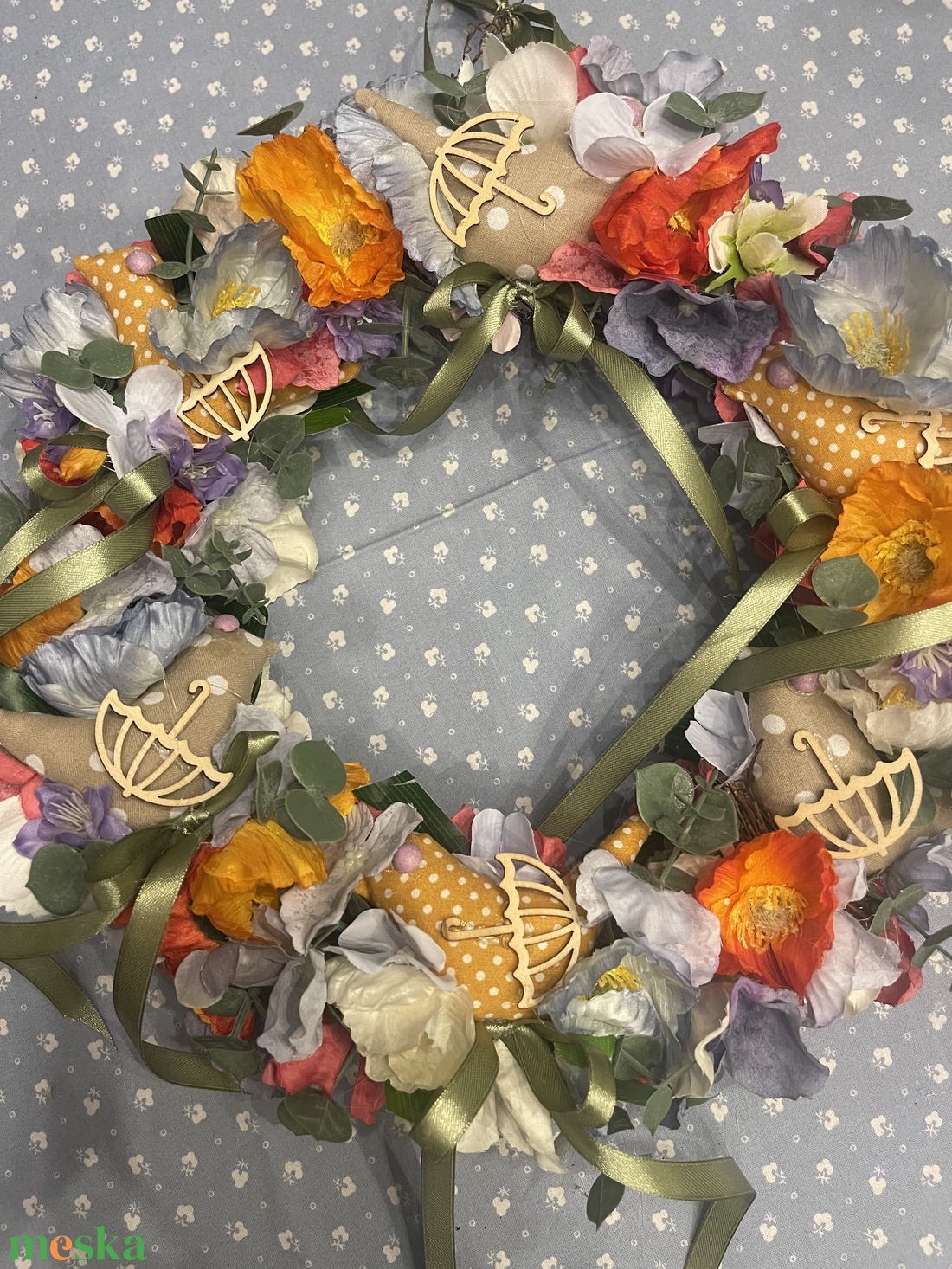 Ajtódísz madarakkal - otthon & életmód - dekoráció - ajtó- és ablak dekoráció - ajtódísz & kopogtató - Meska.hu