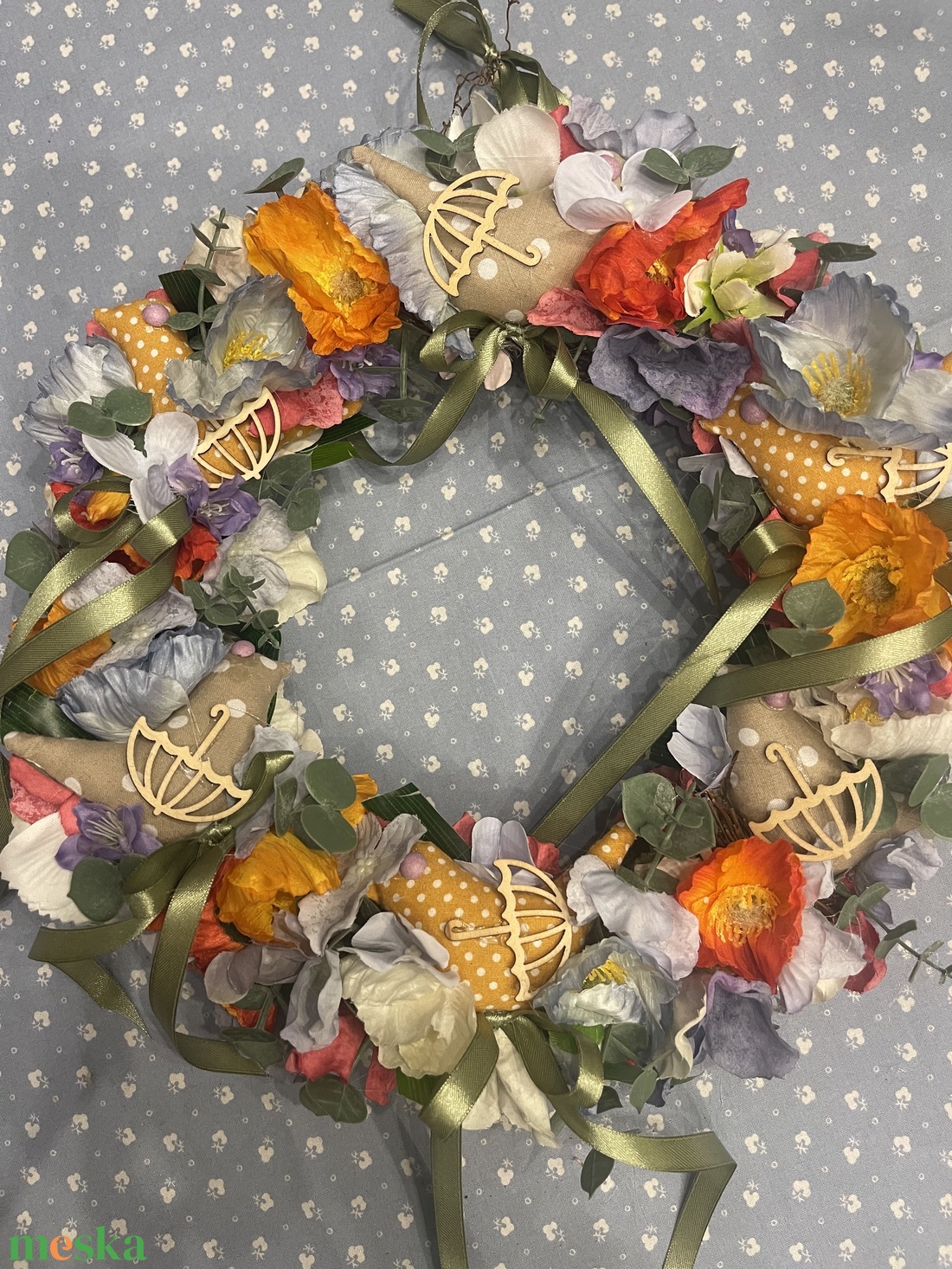 Ajtódísz madarakkal - otthon & életmód - dekoráció - ajtó- és ablak dekoráció - ajtódísz & kopogtató - Meska.hu