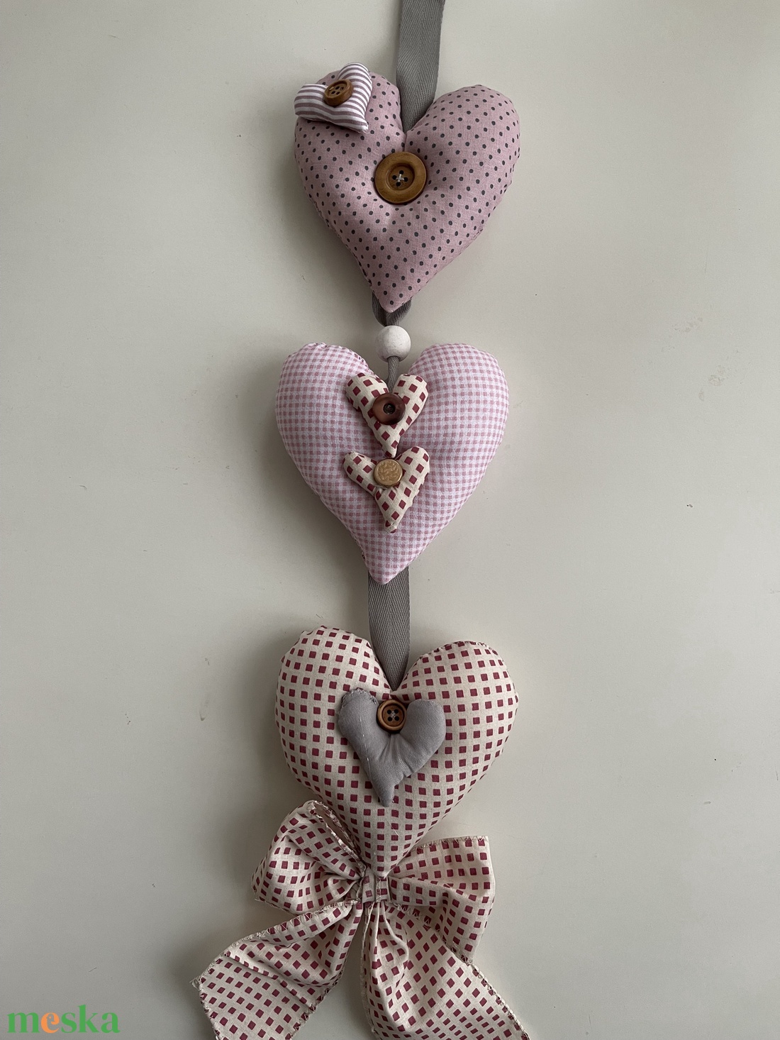 Lakásdekoráció szivecskékkel  - otthon & életmód - dekoráció - ajtó- és ablak dekoráció - ajtódísz & kopogtató - Meska.hu