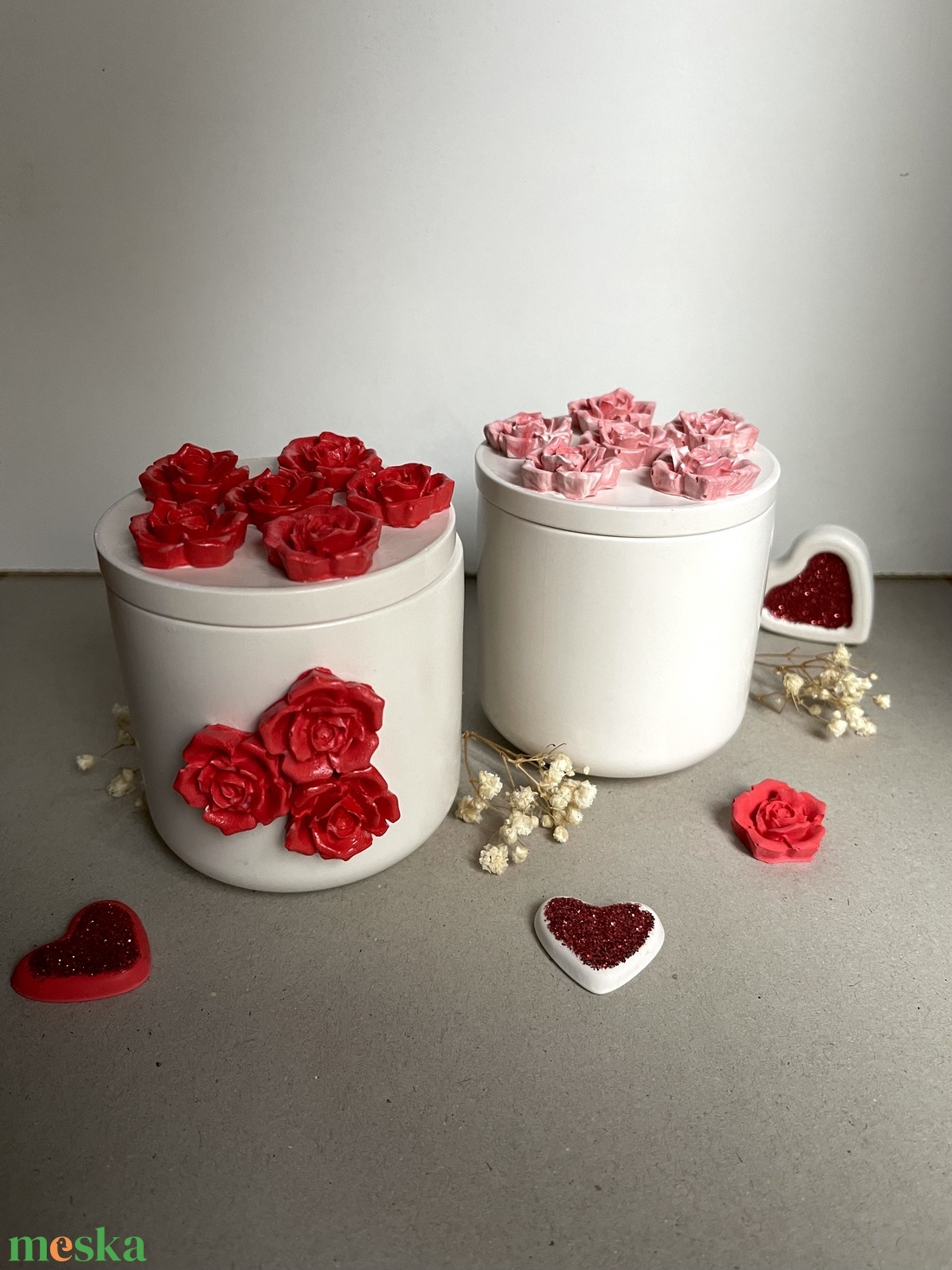 Rózsás ékszertartó  - ékszer - ékszertartó - ékszerdoboz - Meska.hu