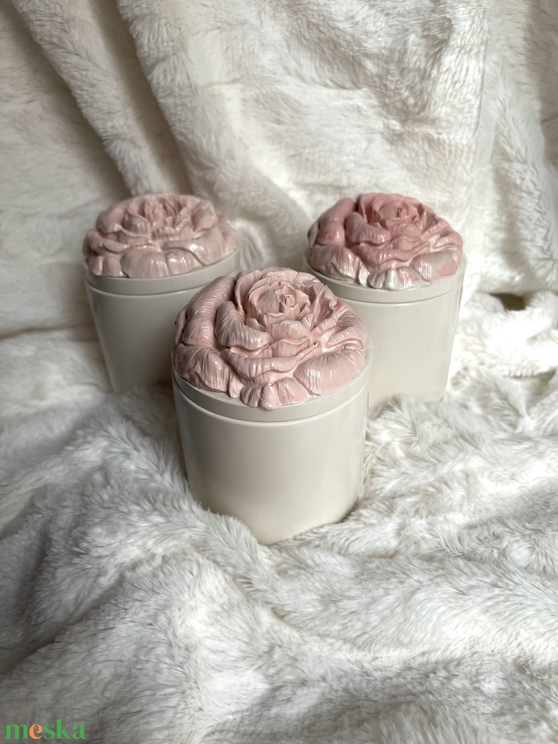 Nagy rózsás ékszertartó - ékszer - ékszertartó - ékszerdoboz - Meska.hu