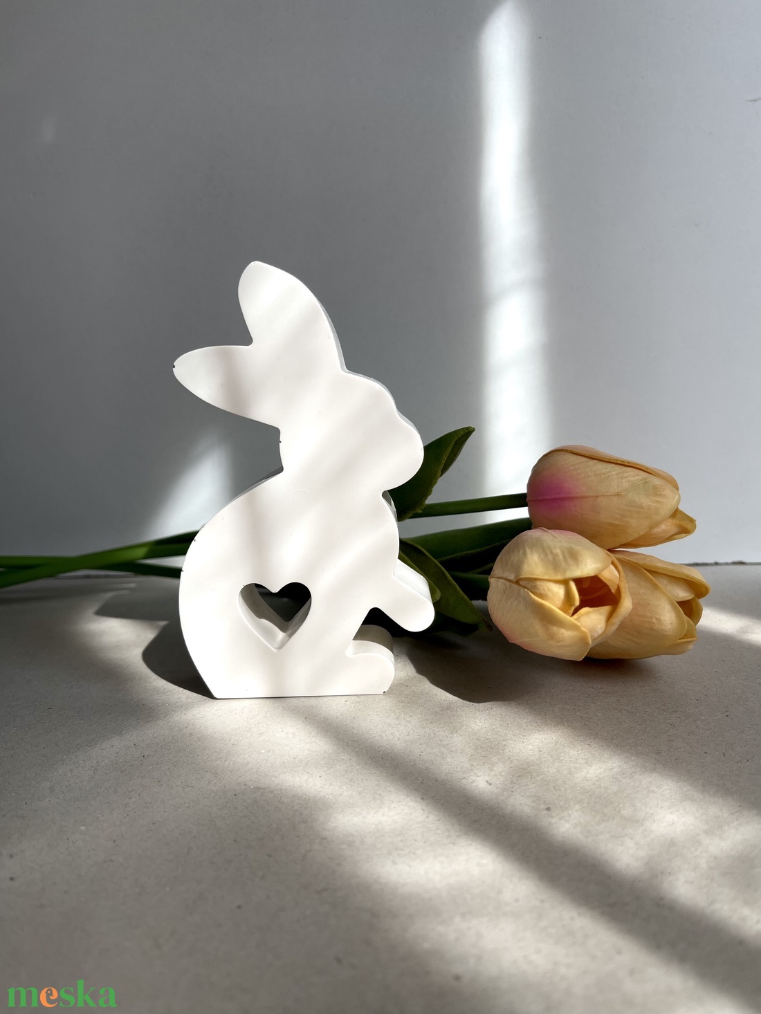 Kézzel készült húsvéti nyuszi - ünnepi díszek, dekorációk - húsvéti díszek és dekorációk - húsvéti asztaldíszek - Meska.hu