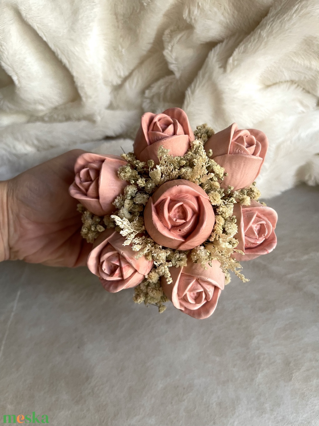 Rózsaszín örök tulipán kehely - esküvő - dekoráció - asztaldísz - Meska.hu