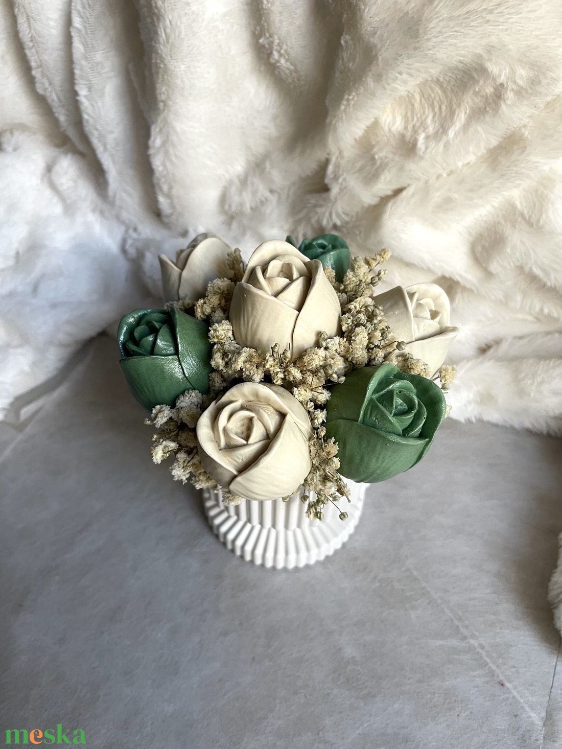 Olíva örök tulipán kehely - esküvő - dekoráció - asztaldísz - Meska.hu