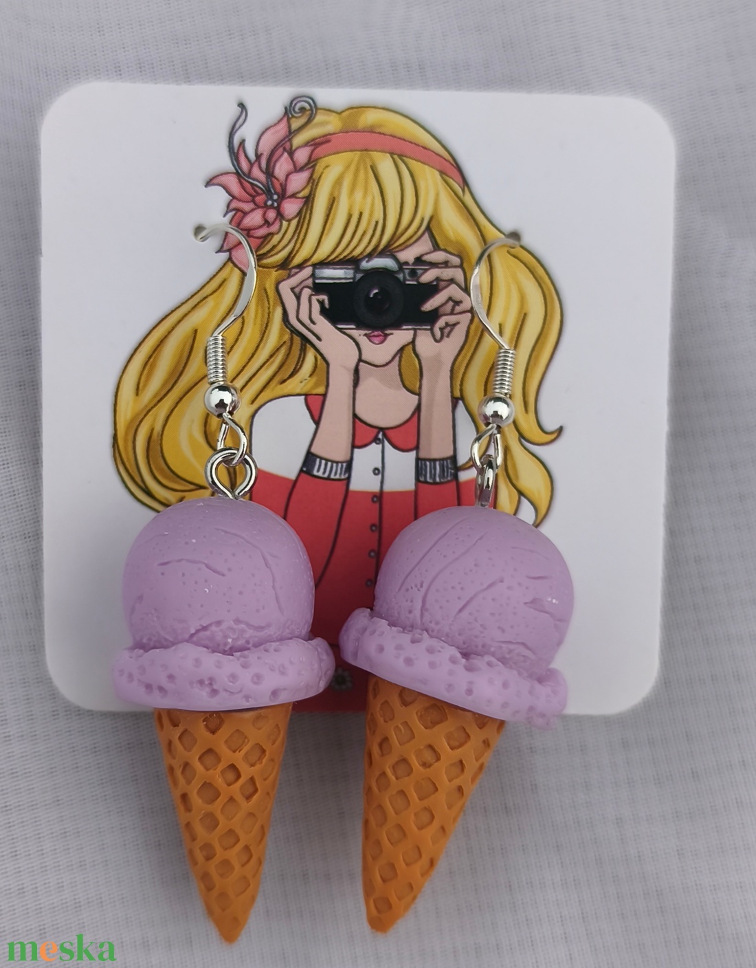 Cuki fülbevaló  - ékszer - fülbevaló - lógó fülbevaló - Meska.hu