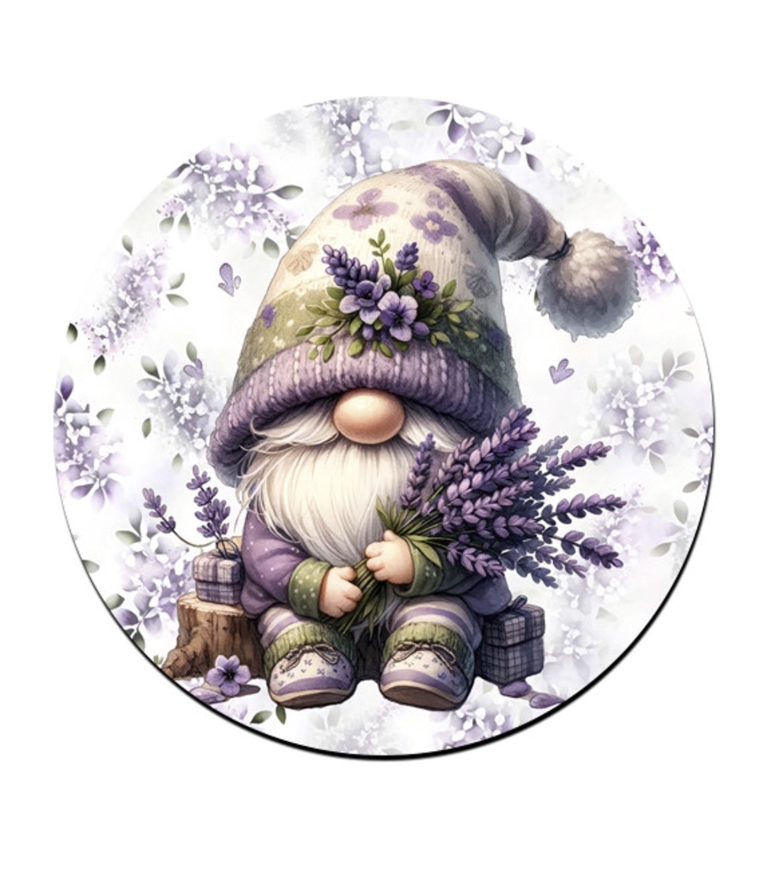 Cuki Levendulás manó mintás bögre alátét -  - Meska.hu