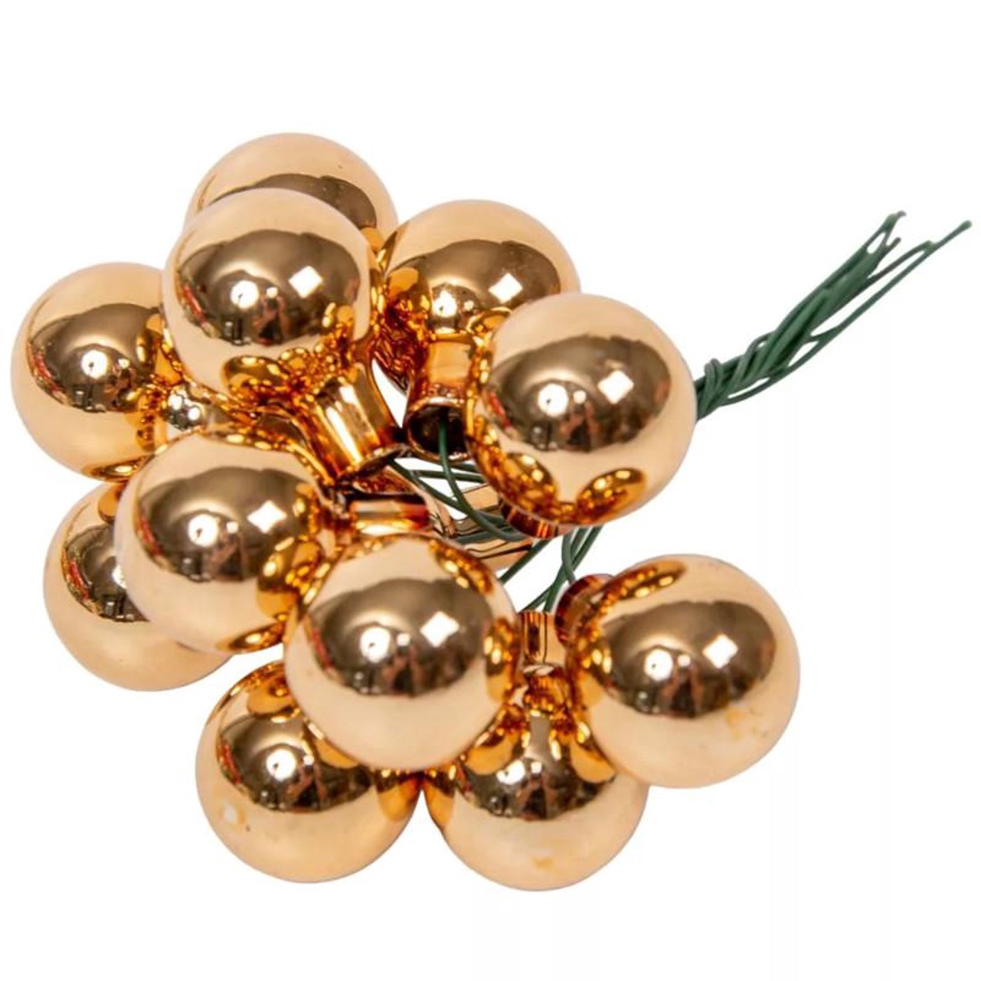 Üveggömb pick 2 cm - pekándió barna - fényes 12 db - kellékek & szerszámok - dekorációs kellékek - üveggömb pick - Meska.hu