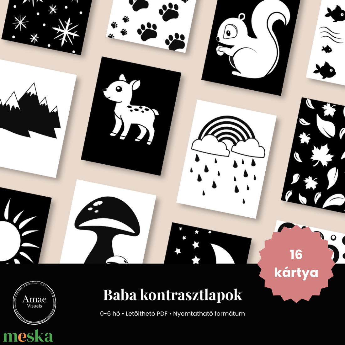 Kontrasztos babakártya csomag (PDF) Amae Visuals - művészet - grafika & illusztráció - digitális - Meska.hu Kontrasztos babakártya csomag (PDF) Amae Visuals - művészet - grafika & illusztráció - digitális - Meska.hu