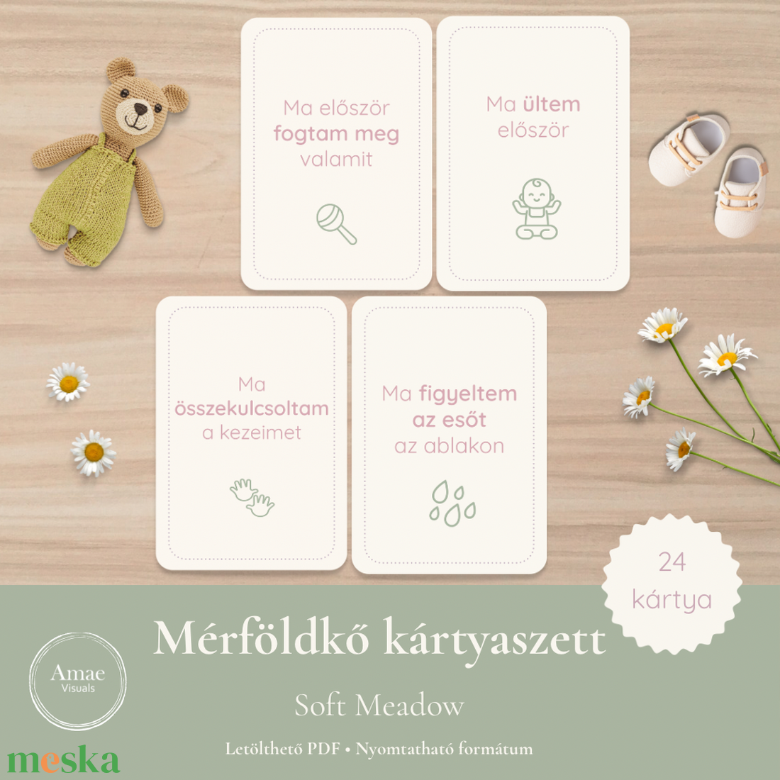 Mérföldkő kártyák Soft Meadow Letölthető PDF Amae Visuals - művészet - grafika & illusztráció - digitális - Meska.hu Mérföldkő kártyák Soft Meadow Letölthető PDF Amae Visuals - művészet - grafika & illusztráció - digitális - Meska.hu
