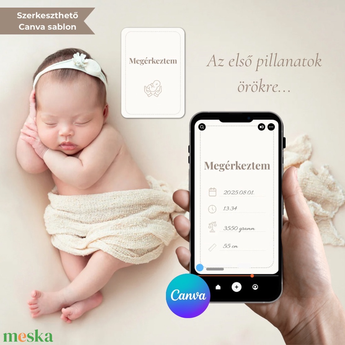 Digitális Megérkeztem kártya szett  Quiet Gold  Amae Visuals - művészet - grafika & illusztráció - digitális - Meska.hu